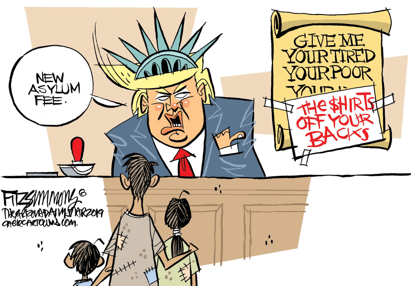 Daily Fitz Cartoon: Asylum
